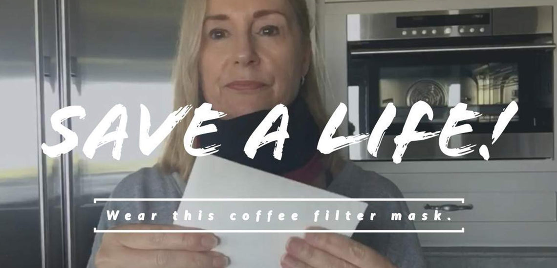 COVID-19 COFFEE FILTER MASK