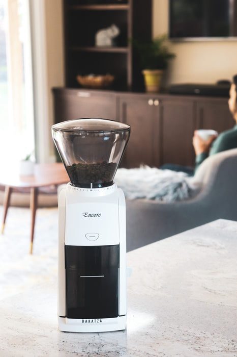 White and Black Encore Coffee Grinder